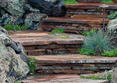 Flagstone & Boulder Steps